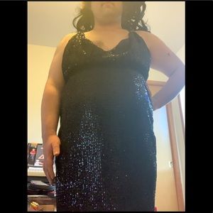 Luxxel Formal Maxi Sequin Dress, Size L